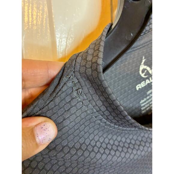 Realtree Performance Hunting Men’s Shirt Gray Orange US XL Polyester Logo - Picture 9 of 9